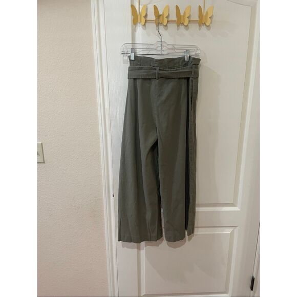 BCBG Max Azria wide leg paper bag culottes size small - Picture 2 of 5